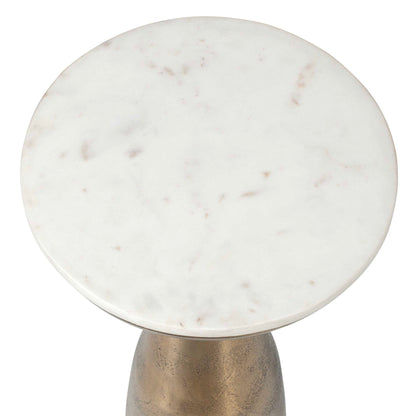 Torin - Drink Table - Gold / White
