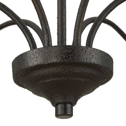Warwick - 6 Light Chandelier - Matte Black