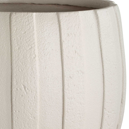 Ridgehaven - Textured Outdoor Planter - White