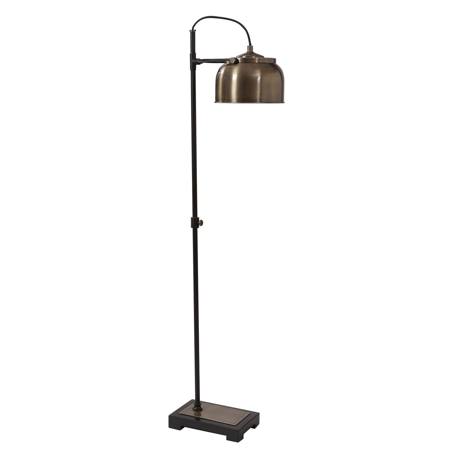 Bessemer - Industrial Floor Lamp - Light Brown