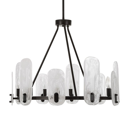 Ellipse - 10 Light Chandelier - Dark Bronze