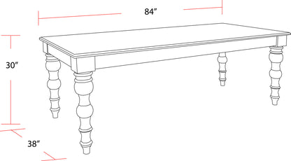Crossings - Eden Rectangular Dining Table - Toasted Tumbleweed