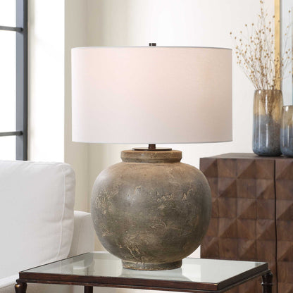 Rock Of Ages - Table Lamp - Rust Brown