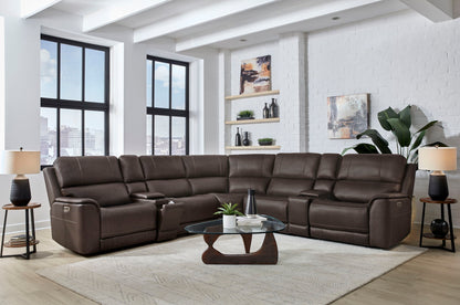 Easton - Power Reclining Sectional With Power Adjustable Headrests