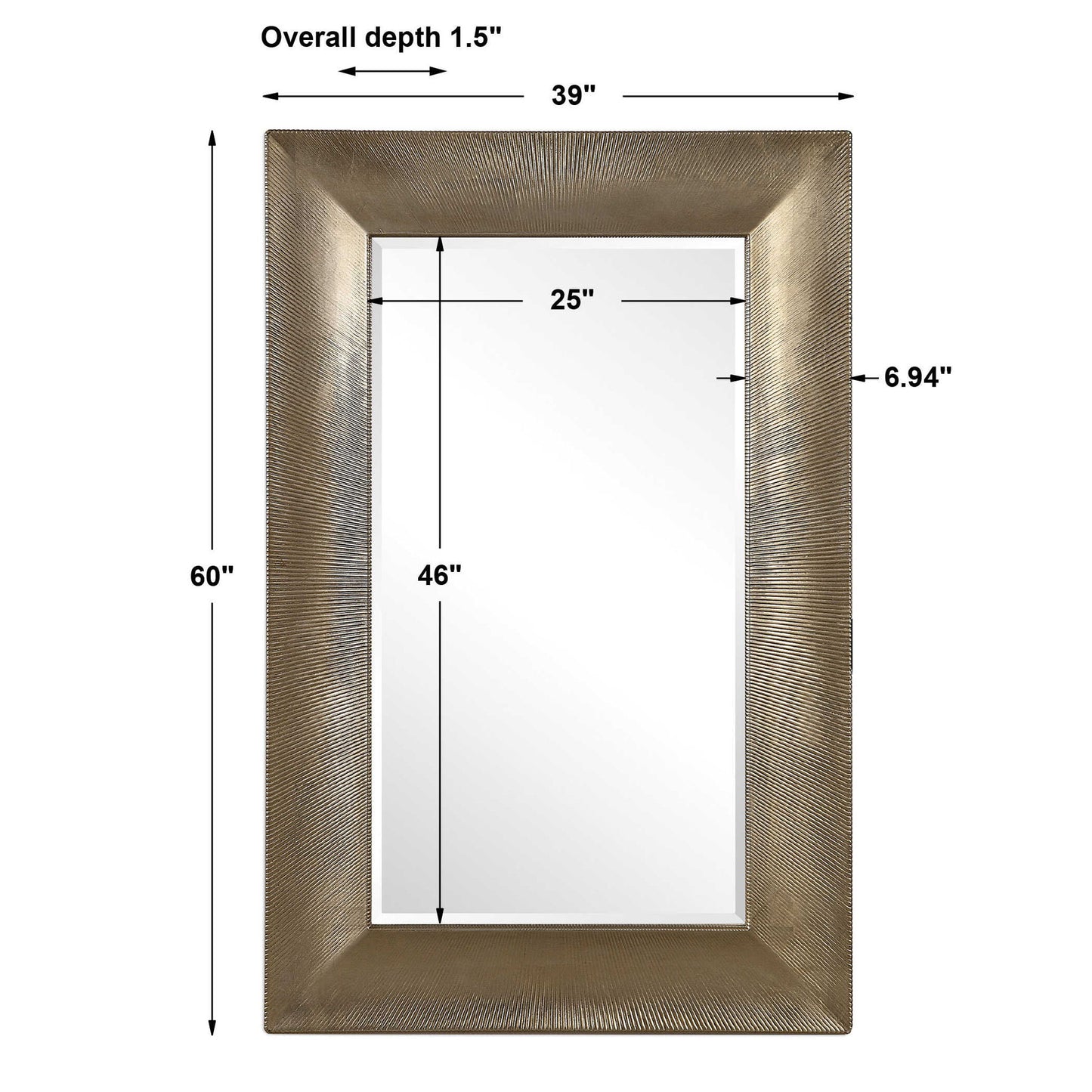 Valenton - Large Mirror - Champagne