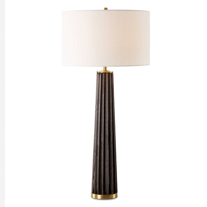 Forage - Dark Scalloped Table Lamp