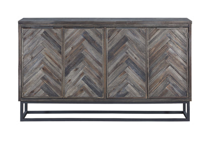 Aspen Court - Four Door Credenza - Herringbone