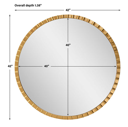 Dandridge - Round Mirror - Gold
