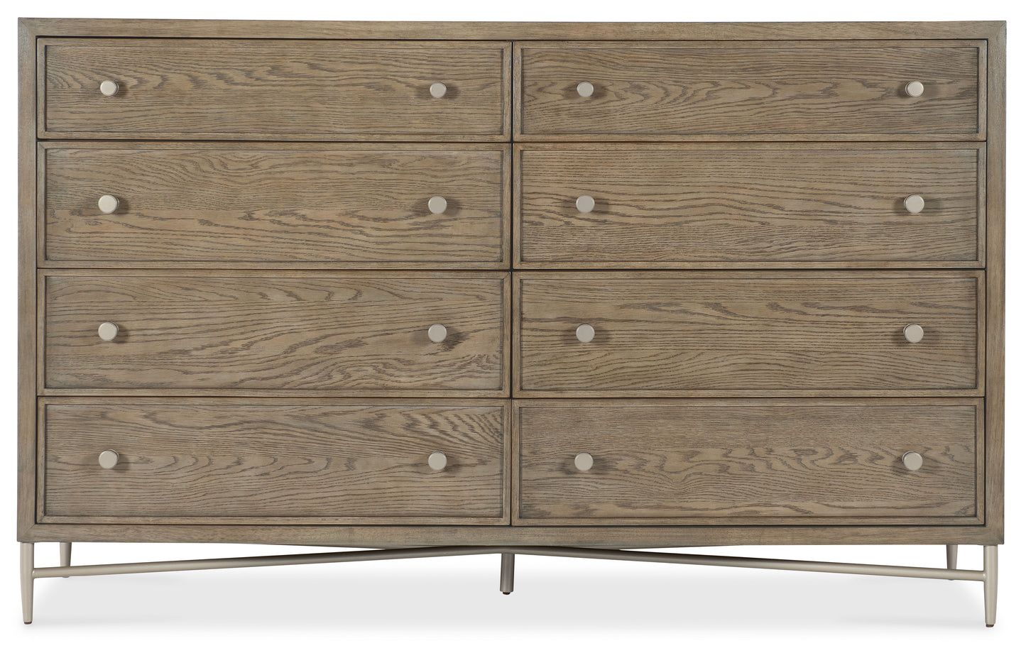 Sonnet - Eight-Drawer Dresser - Dark Gray