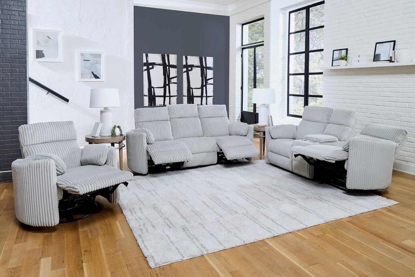 Radius - Power Glider Reclining Console Loveseat