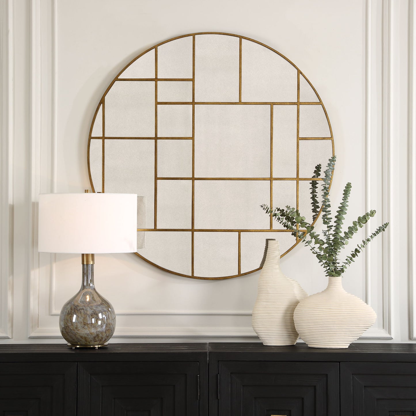 Geometric - Round Mirror