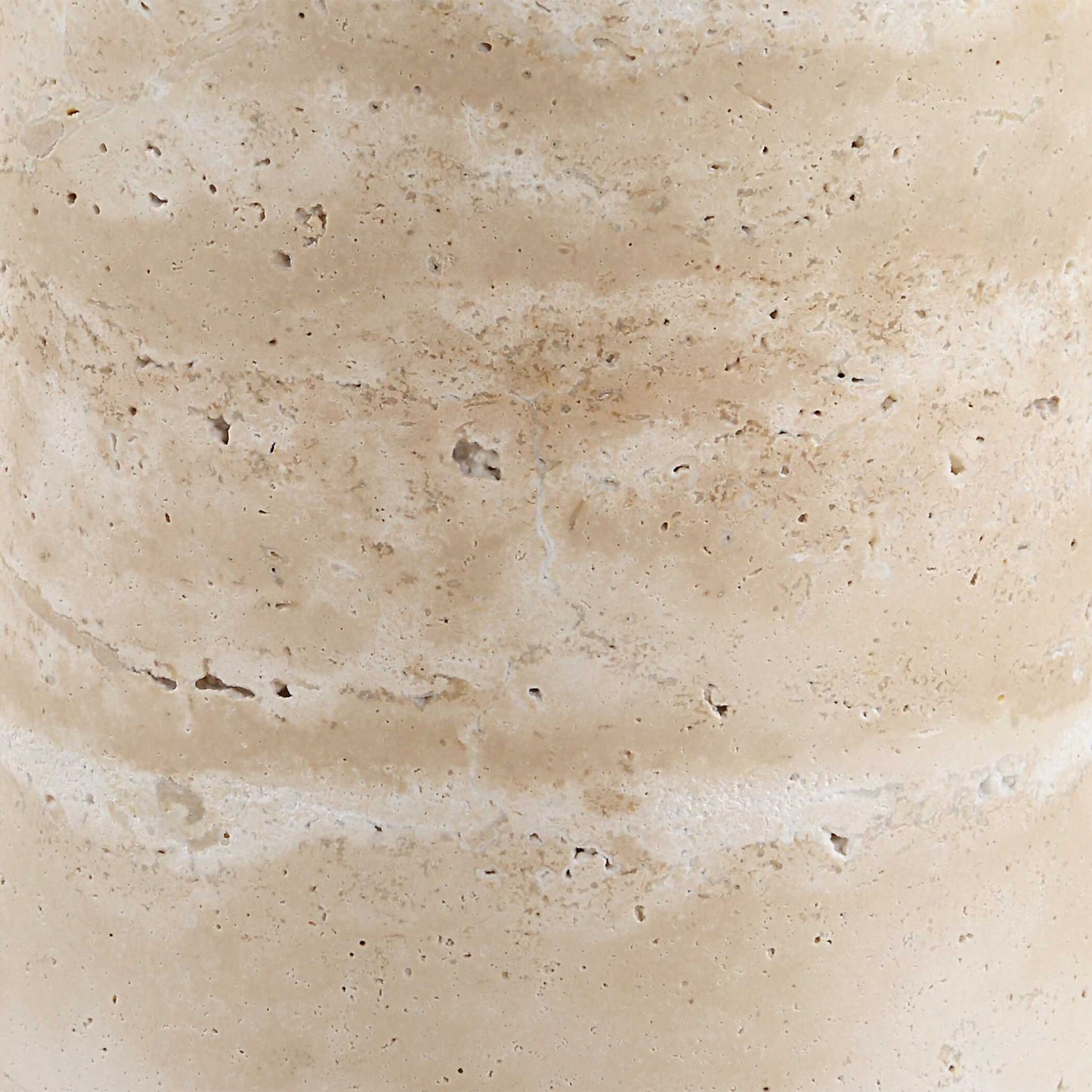 Malya - Travertine Accent Table - Beige