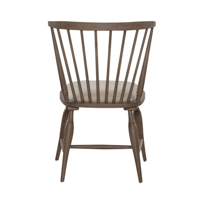 Americana Farmhouse - Upholstered Seat Windsor Chair (RTA) - Light Brown