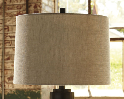 Talar - Clear / Bronze Finish - Glass Table Lamp