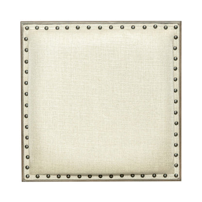 Americana Farmhouse - Upholstered Console Stool - Light Brown