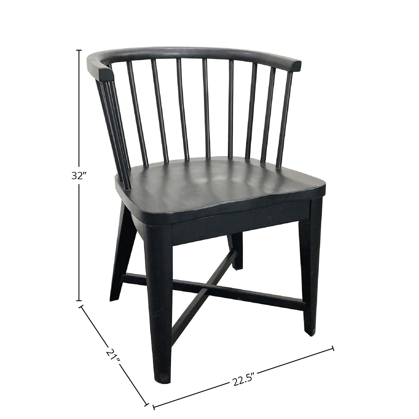Americana Modern Dining - Dining Barrel Chair (Set of 2) - Black