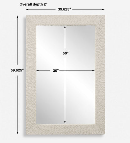 Everett - Ivory Stone Mirror