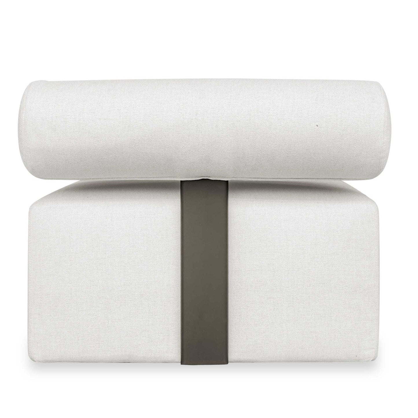 Bolster Back - Armless Outdoor Sofa - White