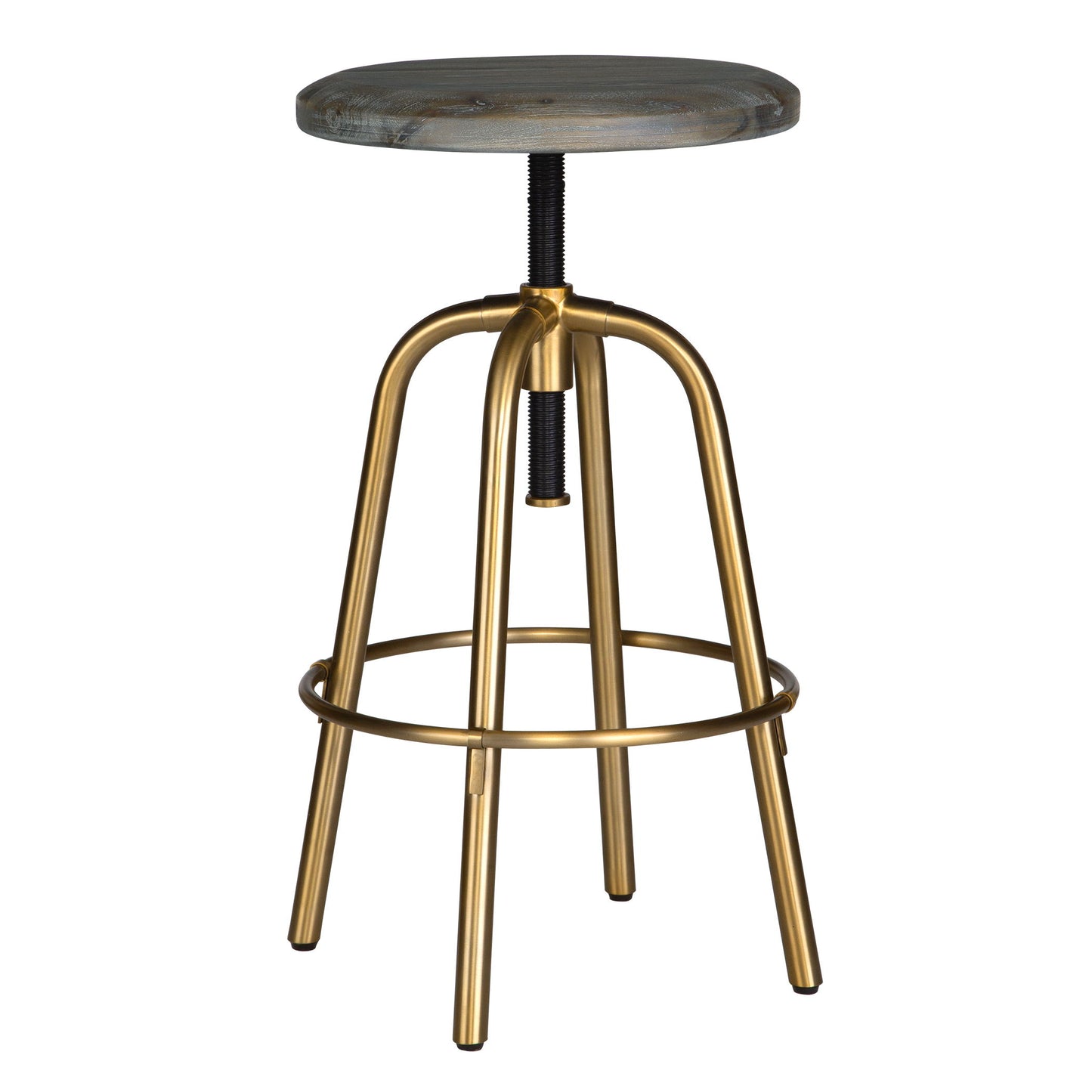 Revolve - Brass Counter Stool - Bronze