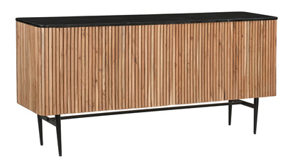 Easton - Four Door Credenza - Natural / Black