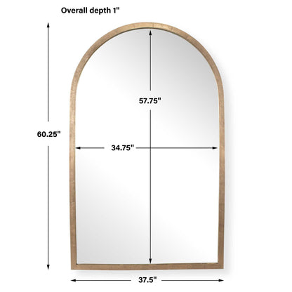 Vestry - Arch Mirror - Antique Brass