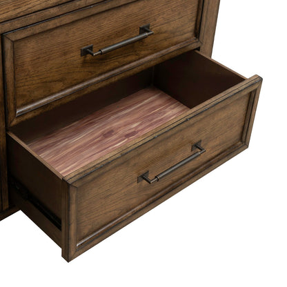 Carolina Park - 7 Drawer Dresser - Brown