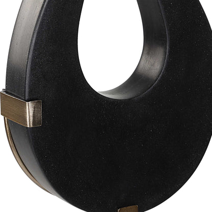 Black - Flame Sculptures (Set of 2)