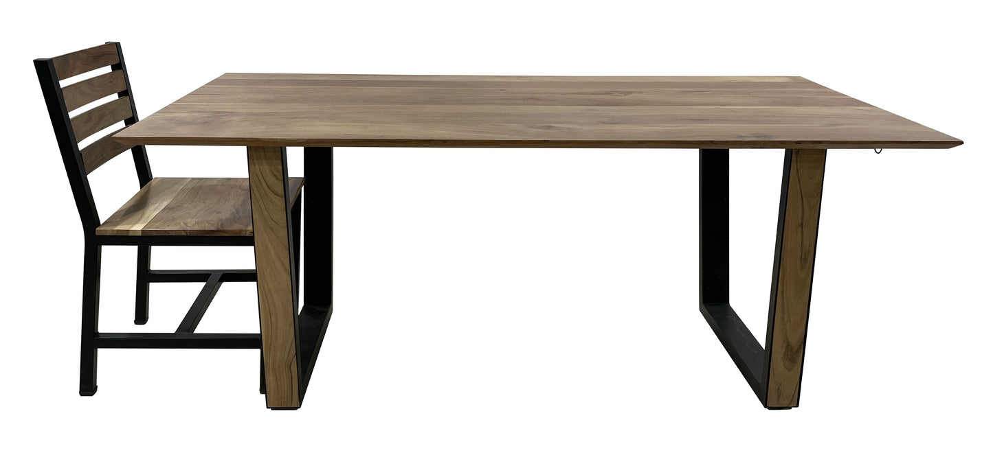 Torino - Dining Table - Yorkshire Natural / Black