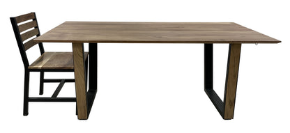 Torino - Dining Table - Yorkshire Natural / Black