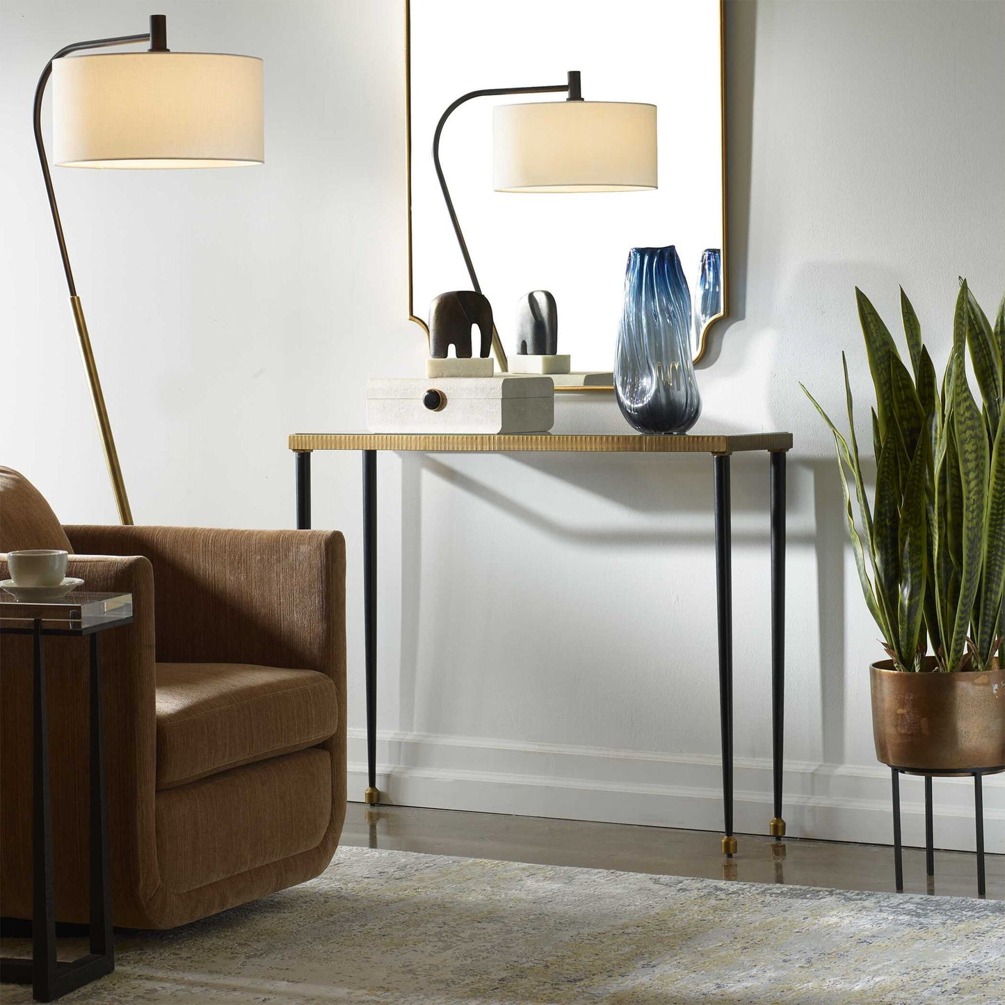 Stiletto - Console Table - Antique Gold