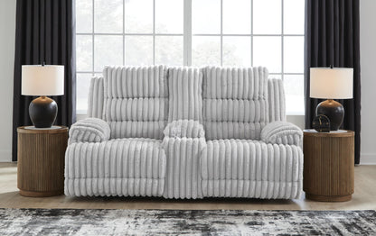 Rhines Falls - 2 Pc. - Power Reclining Sofa And Loveseat - Alloy