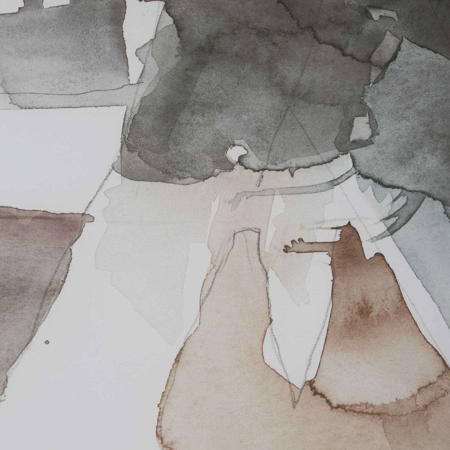 Cohesion - Framed Abstract Print - Black / Blue / Gray / Orange