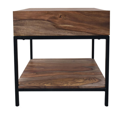 Springdale II - One Drawer End Table - Nut Brown