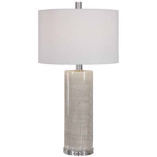 Zesiro - Modern Table Lamp - Pearl Silver