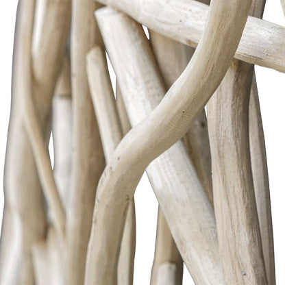 Tangled Up - Outdoor Teak Wall Decor - Woodtone