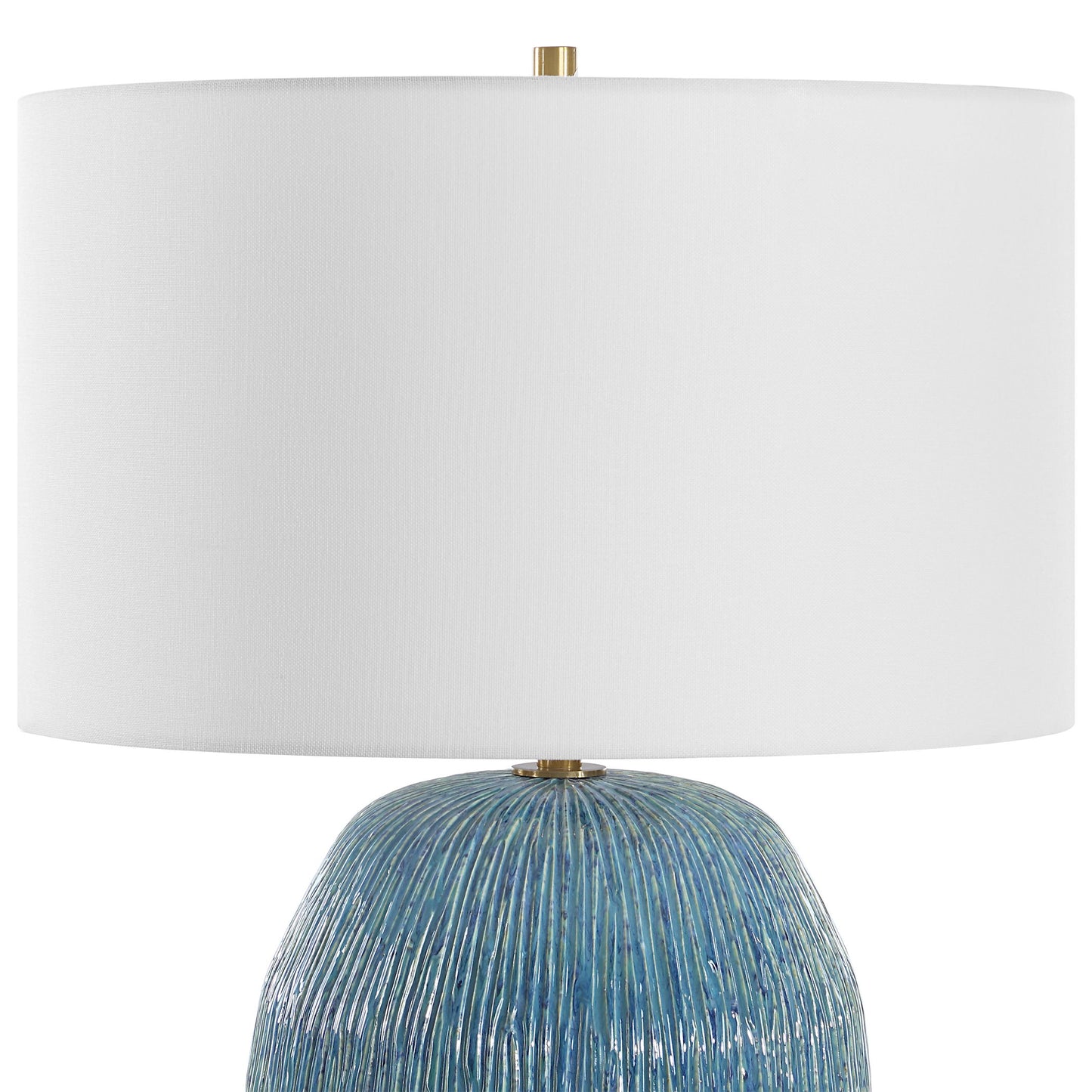 Elysia - Textured Table Lamp - Blue