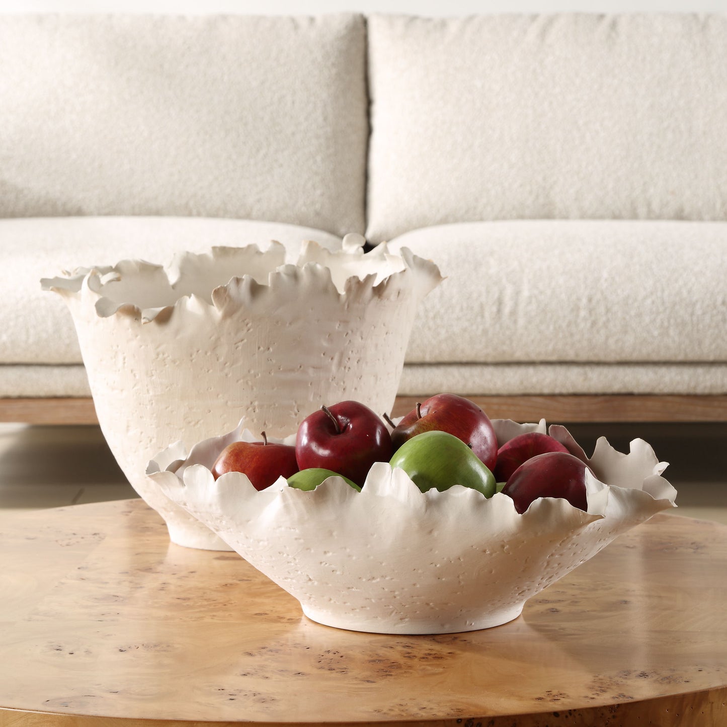 Blossom - Tall Off-White Bowl