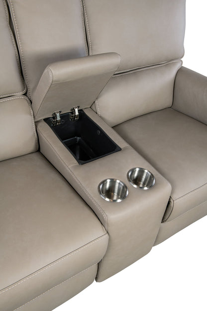 SS - Somers Power Console Loveseat With Power Headrest