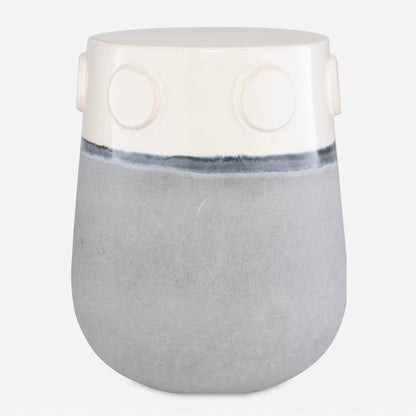 Mulvane - Ceramic Garden Stool - Gray