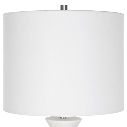 Fountain - Marble Buffet Lamp - White