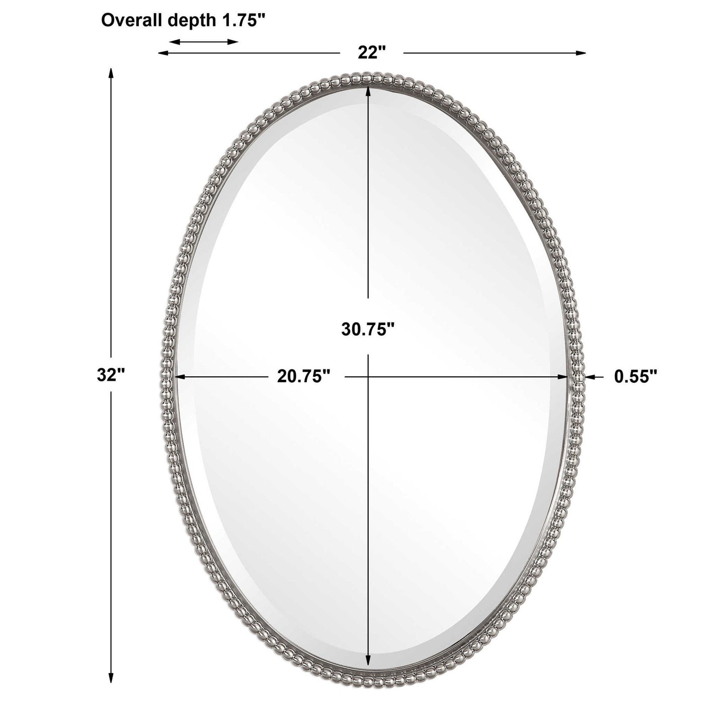 Sherise - Oval Mirror