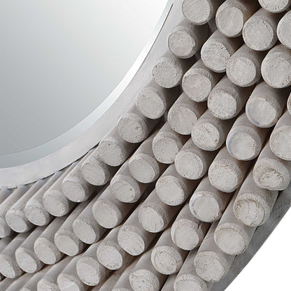Portside - Round Gray Mirror