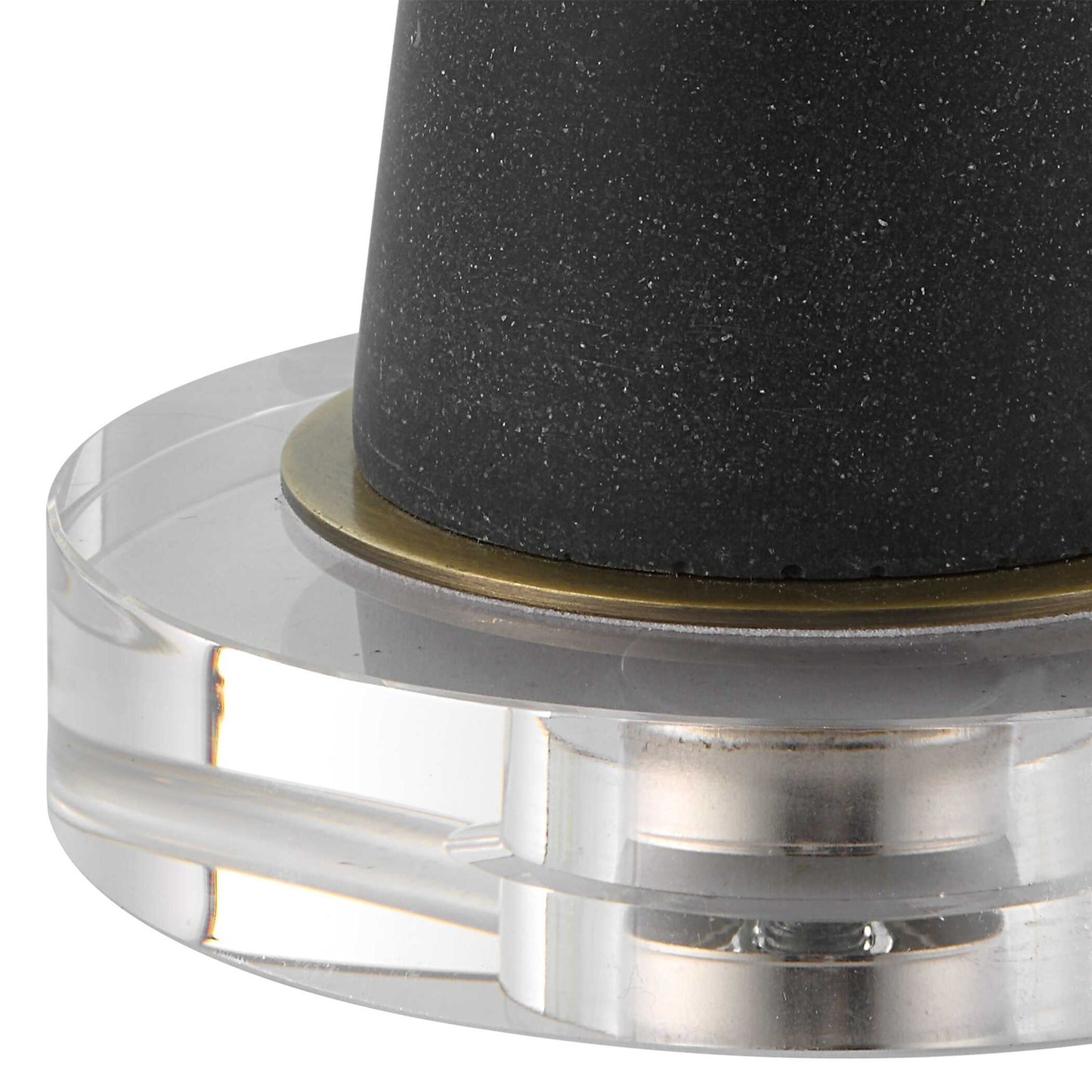 Fountain - Black Stone Buffet Lamp