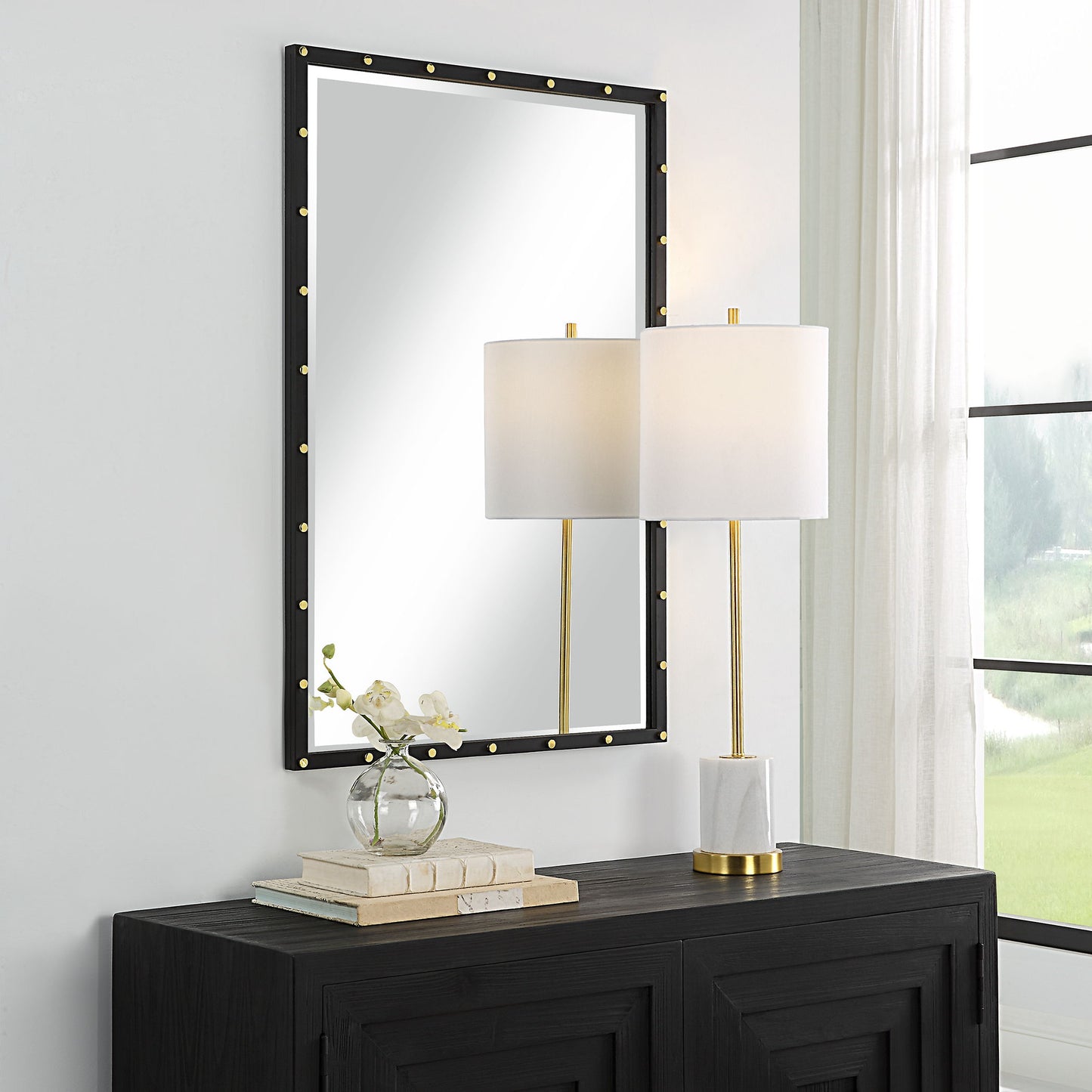 Benedo - Industrial Vanity Mirror - Black