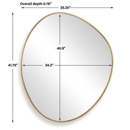 Distort - Mirror - Antique Brass