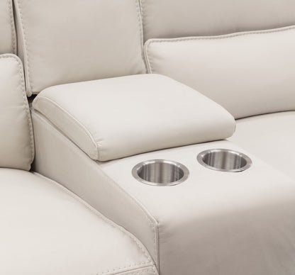 MS - Miles Zero Gravity Console Loveseat With Power Recline & Power Headrest