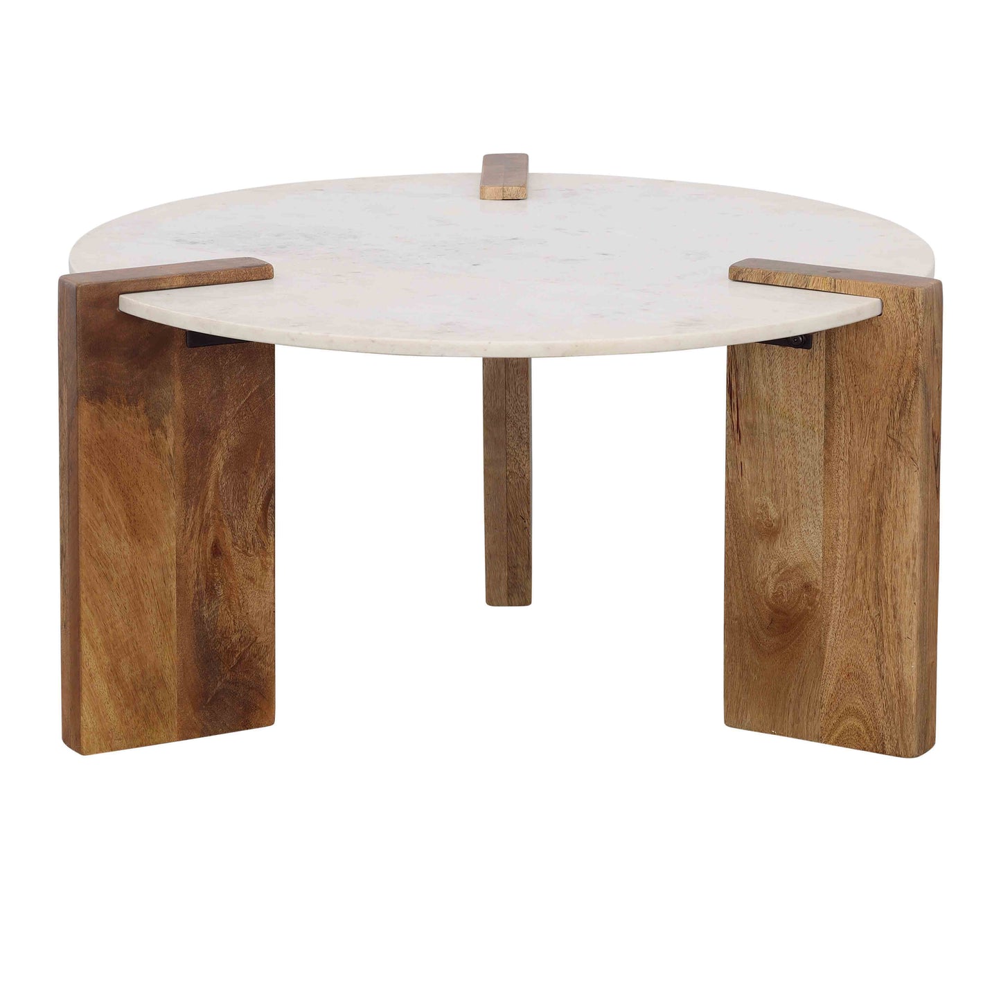 Emory - Cocktail Table - White / Natural