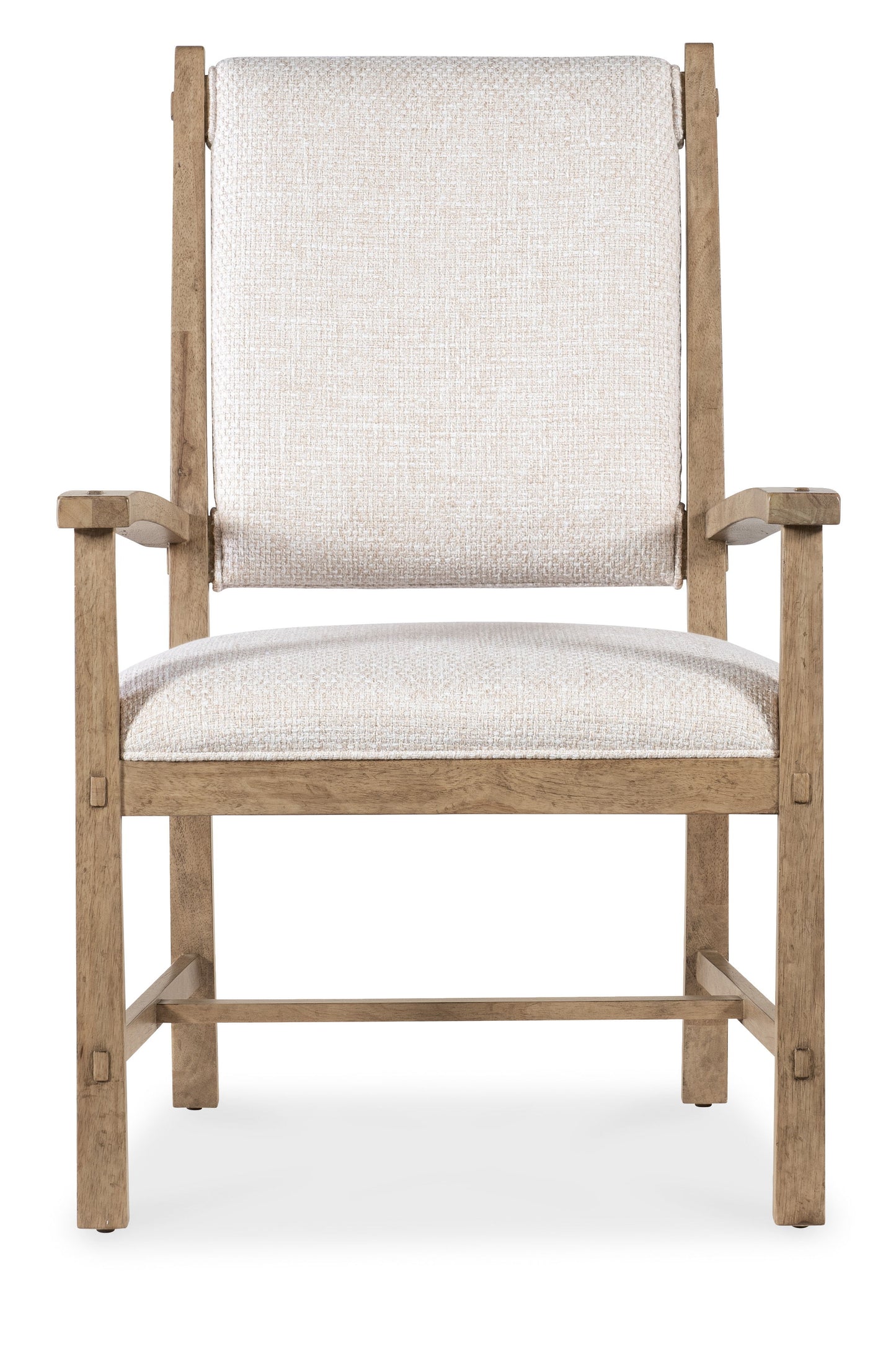 Vineyard Row - Post Back Upholstered Arm Chair (Set of 2) - Beige