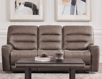 Lawson - Power Zero Gravity Triple Recline Sofa With DDT P2 - Sydney Brunette