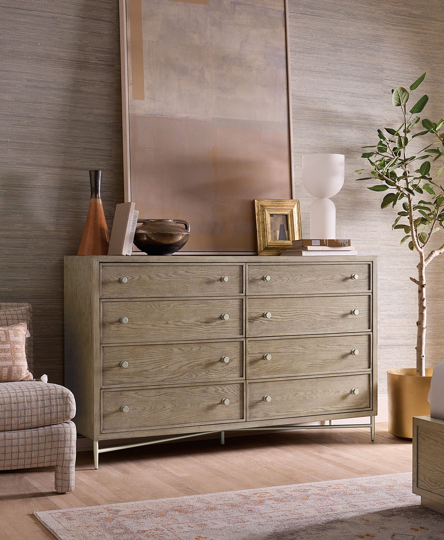 Sonnet - Eight-Drawer Dresser - Dark Gray